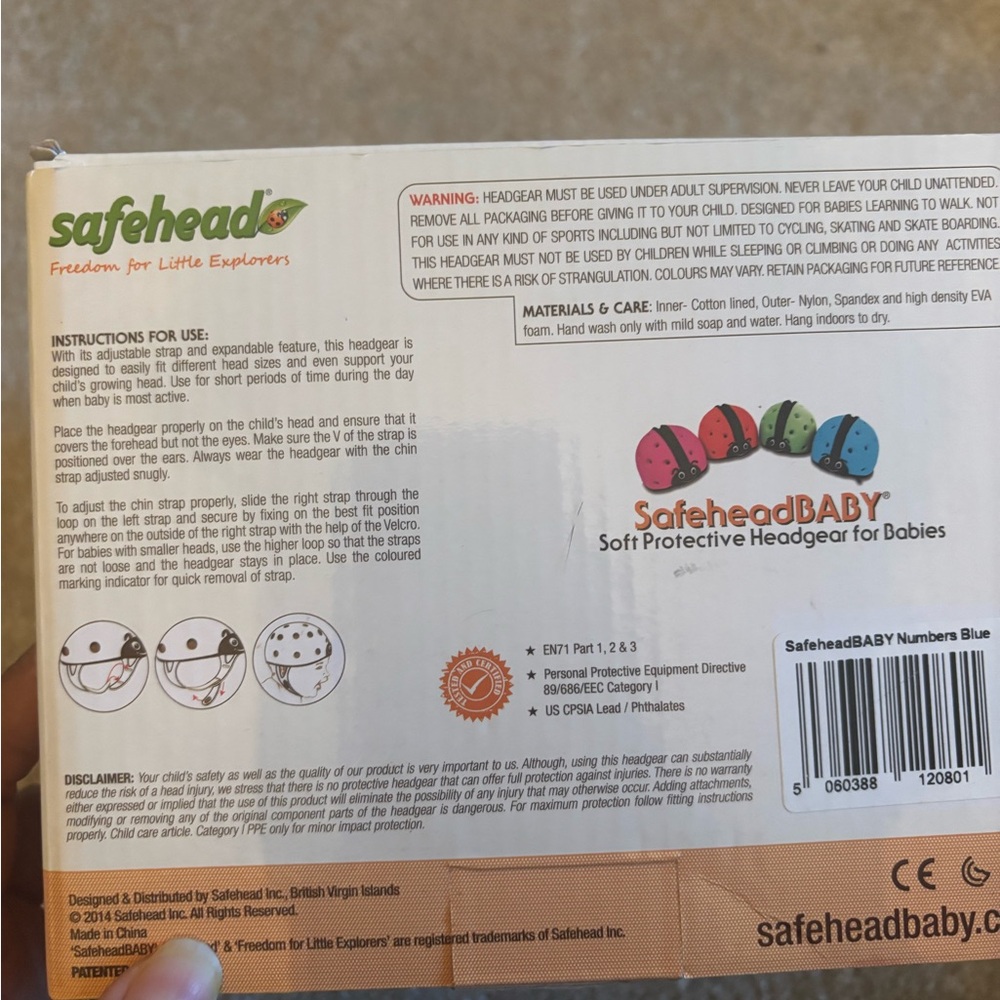 SafeheadBABY Soft Protective Headgear for Babies - Picture 3 of 5